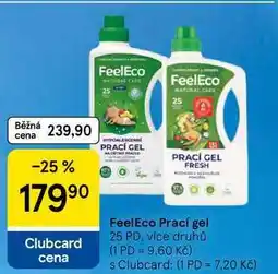 Tesco Feel Eco Prací gel, 25 PD, více druhů nabídka