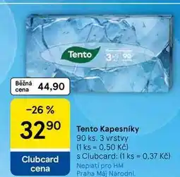 Tesco Tento Kapesníky, 90 ks, 3 vrstvy nabídka