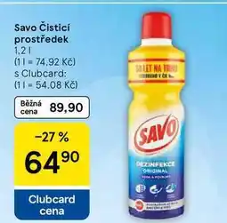 Tesco Savo Čisticí prostředek nabídka