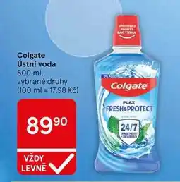 Tesco Colgate Ústní voda nabídka