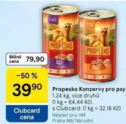 Tesco Propesko Konzervy pro psy nabídka