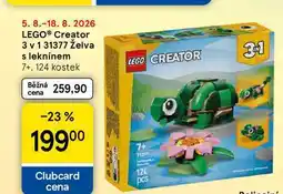 Tesco LEGO Creator 3 v 1 31377 Želva s leknínem 7+, 124 kostek nabídka