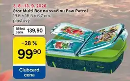 Tesco Stor Multi Box na svačinu Paw Patrol, 19.5 x 16.5 x 6.7 cm. plastový nabídka