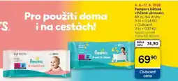 Tesco Pampers Dětské vlhčené ubrousky, 80 ks, dva druhy nabídka