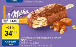 Tesco Milka Zmrzlina Caramel Crunch nabídka