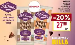 Billa Milora Plněné trubičky nabídka