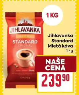 Billa Jihlavanka Standard Mletá káva nabídka
