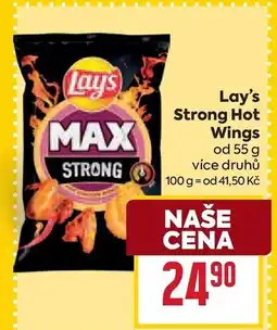 Billa Lay's Strong Hot Wings nabídka