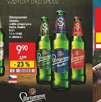 Globus Pivo staropramen smíchov nabídka