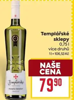 Billa Templářské sklepy nabídka