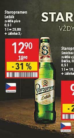 Globus Pivo staropramen ležák nabídka