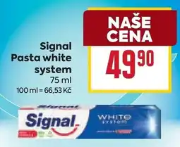 Billa Signal Pasta white system nabídka