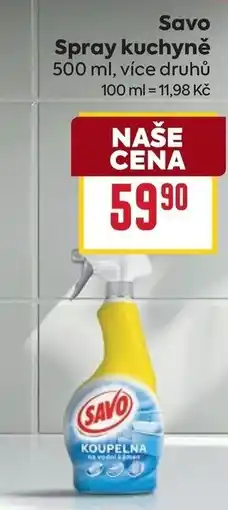 Billa Savo Spray kuchyně nabídka
