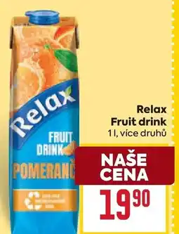 Billa Relax Fruit drink nabídka