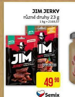 Teta Jim jerky nabídka