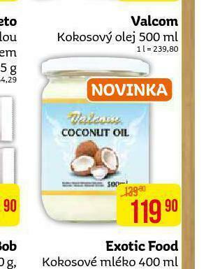Teta Valcom kokosový olej nabídka