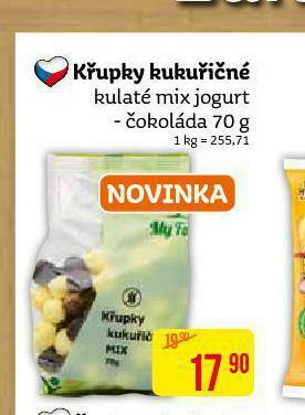 Teta Křupky kukuřičné nabídka
