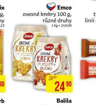 Teta Emco ovesné krekry nabídka