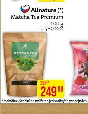 Teta Allnature matcha tea premium nabídka