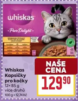 Billa Whiskas Kapsičky pro kočky nabídka