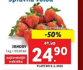 Lidl Jahody nabídka