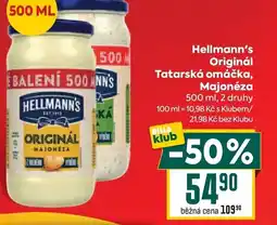Billa Hellmann's Originál Tatarská omáčka, Majonéza nabídka