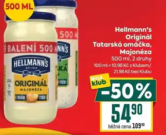 Hellmann's Originál Tatarská omáčka, Majonéza