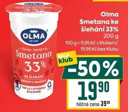Billa Olma Smetana ke šlehání 33% nabídka