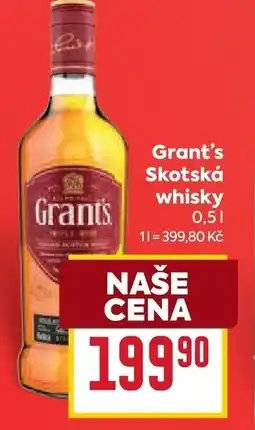 Billa Grant's Skotská whisky nabídka
