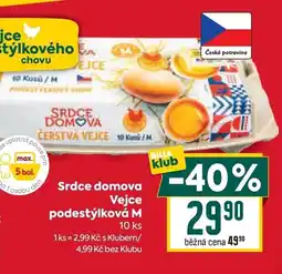Billa Srdce domova Vejce podestýlková M nabídka