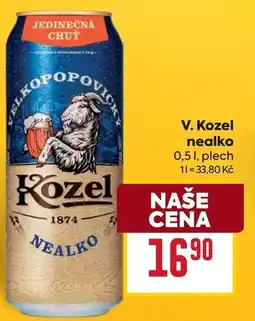 Billa V. Kozel nealko nabídka