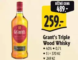 Albert Grant's Triple Wood Whisky nabídka