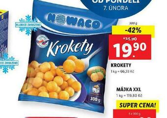 Lidl Nowaco krokety nabídka