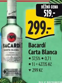 Albert Bacardí Carta Blanca nabídka