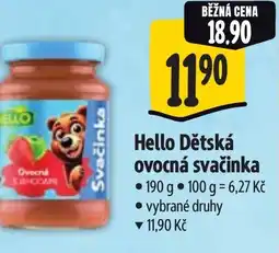 Albert Hello Dětská ovocná svačinka nabídka