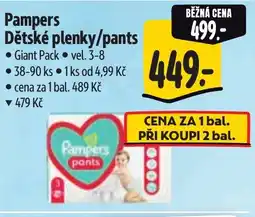 Albert Pampers Dětské plenky/pants nabídka