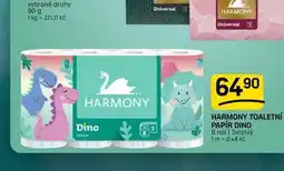 Flop HARMONY TOALETNÍ PAPÍR DINO 8 rolí | 3vrstvý nabídka