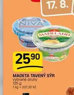 Flop MADETA TAVENÝ SÝR vybrané druhy nabídka