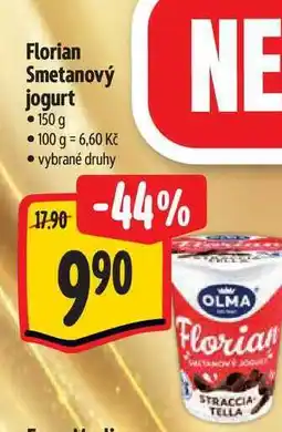 Albert Florian Smetanový jogurt nabídka