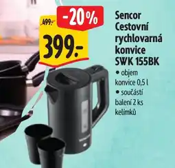Albert Sencor Cestovní rychlovarná konvice SWK 155BK nabídka