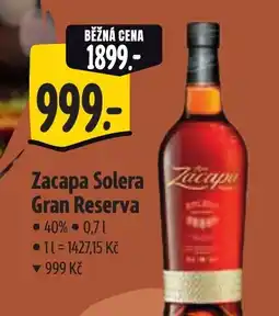 Albert Zacapa Solera Gran Reserva nabídka