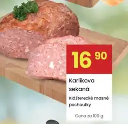 Kubík potraviny Karlíkova sekaná nabídka
