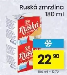 Kubík potraviny Ruská zmrzlina nabídka