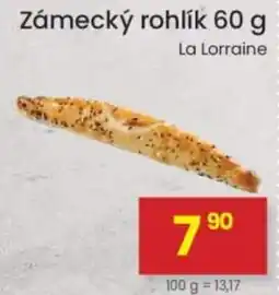 Kubík potraviny Zámecký rohlík nabídka