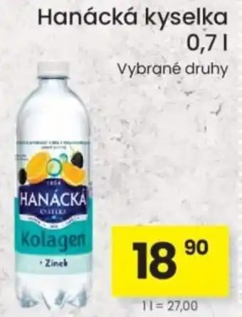 Kubík potraviny Hanácká kyselka nabídka