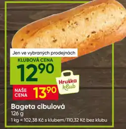 Hruška Bageta cibulová nabídka