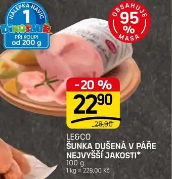 Le&co šunka dušená v páře nejvyšší jakosti