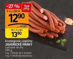 Flop Kostelecké uzeniny javořické párky nabídka