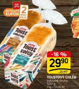 Flop Toustový chléb nabídka