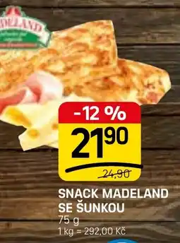 Flop Snack madeland se šunkou nabídka